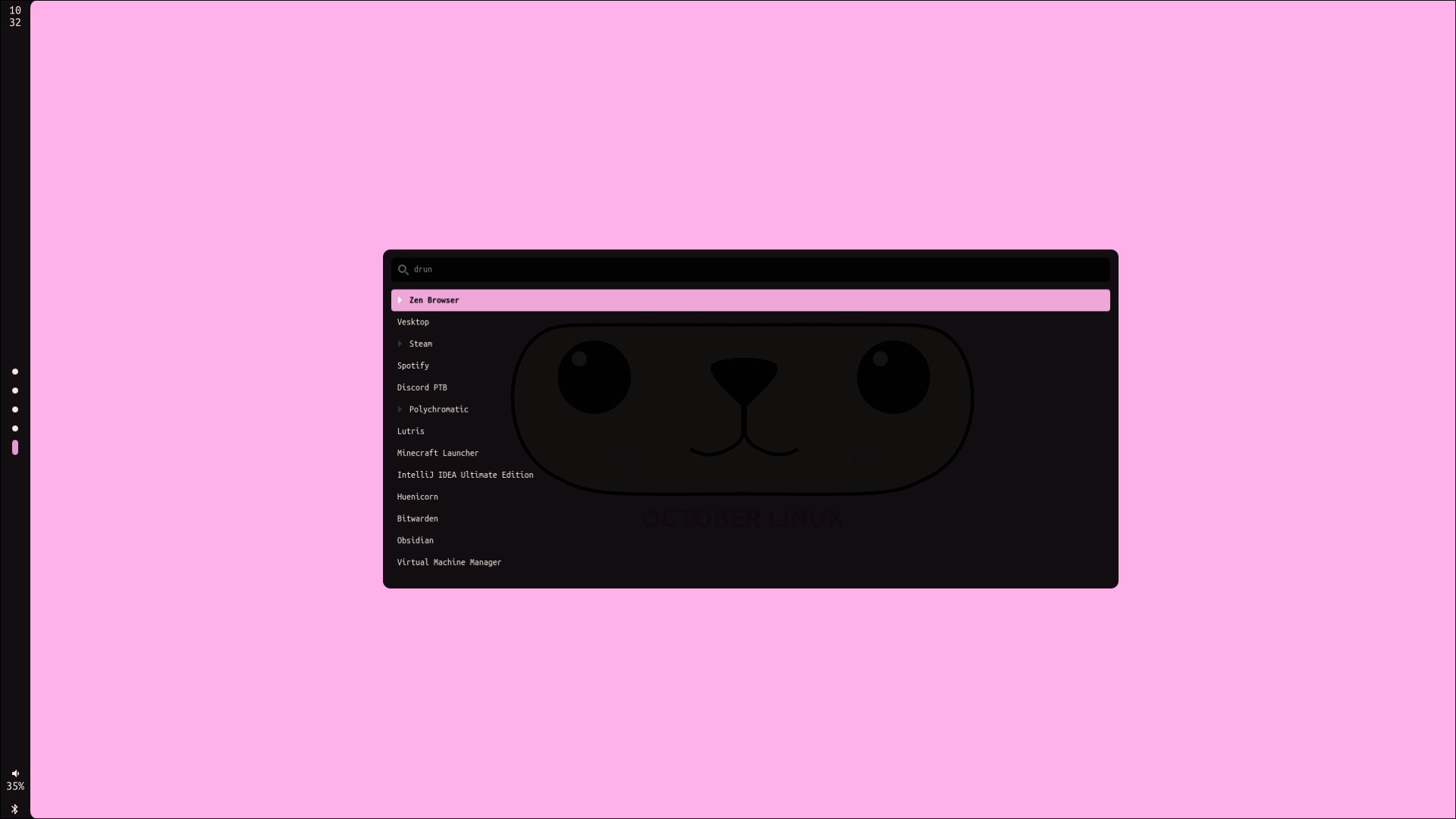 app launcher screenshot