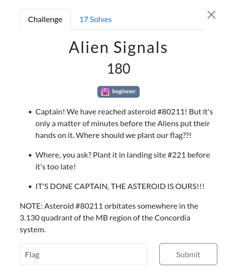 Alien signals
