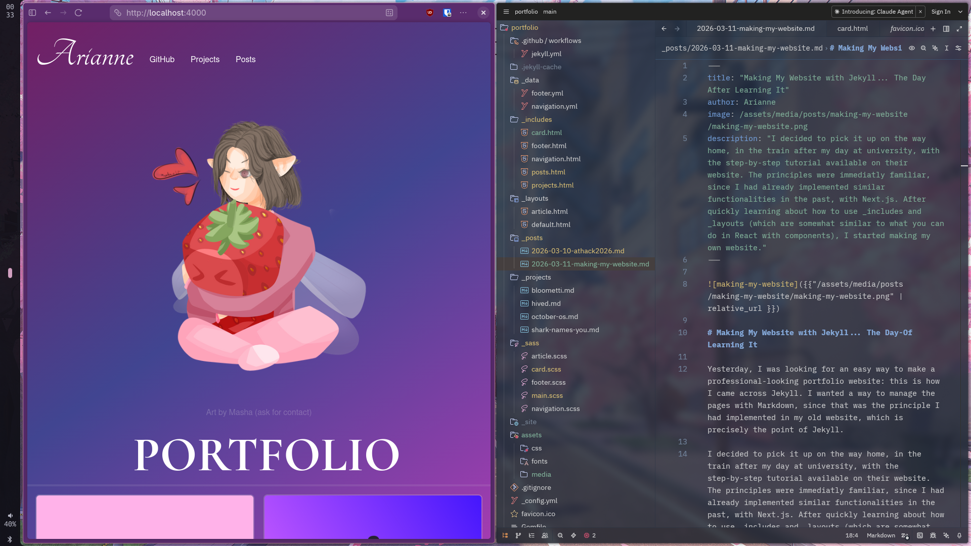 Making My Website with Jekyll... The Day After Learning It